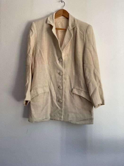 Blazer bege com botões