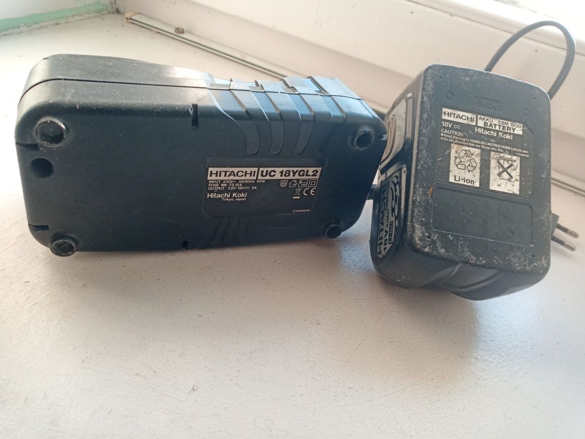 HITACHI ladowarka+bateria 18V Japan