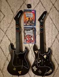 Guitar Hero 2 gitary z odbiornikiem i 2 grami PS2 playstation