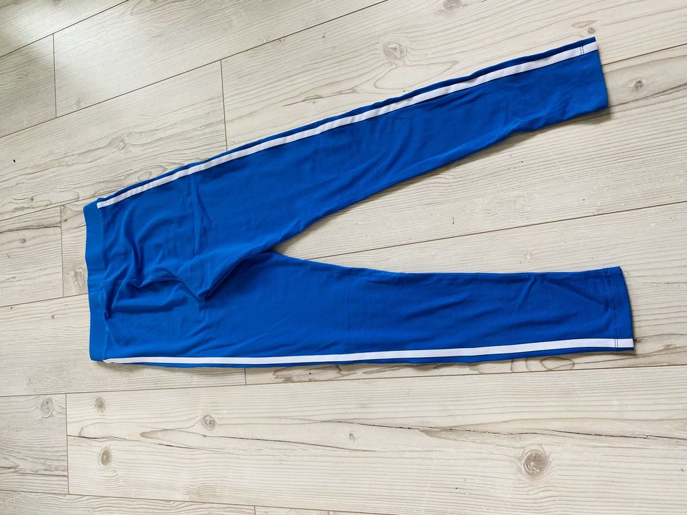 Kobaltowe niebieskie legginsy adidas Originals xs 34 jak nowe