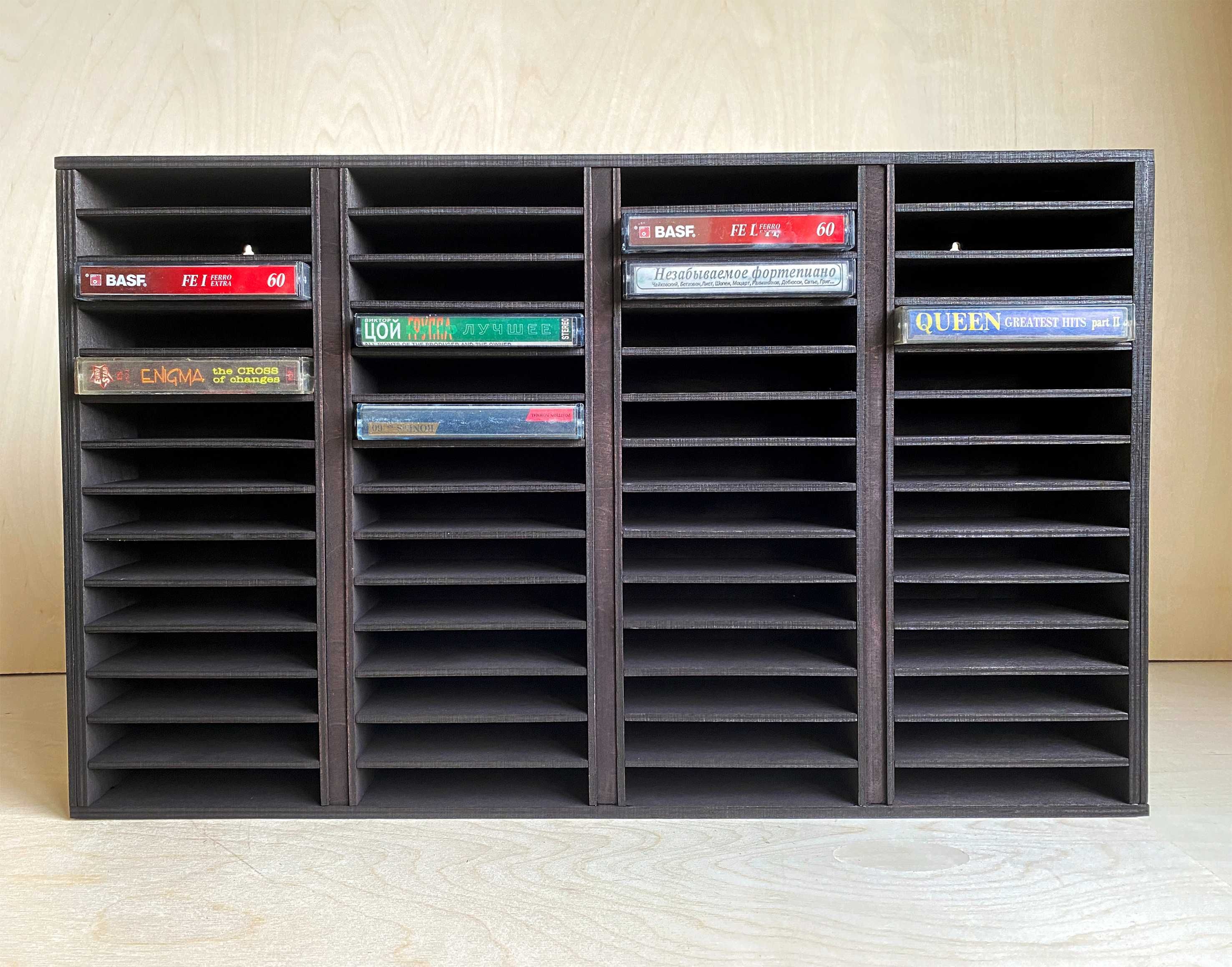 Полка для кассет подставка деревянная НОВАЯ | Разные модели