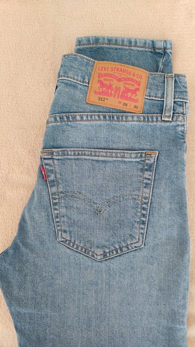 Calças homem jeans LEVIS 512 originais, tamanho W29L30