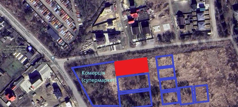 Ділянка 18с. з Асфальт-ю дорогою, Газ і Електрика по вулиці м. Бровари