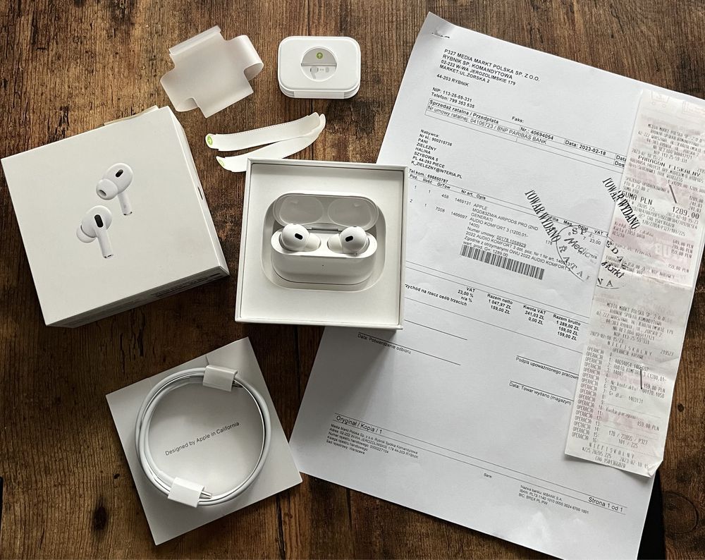 Słuchawki Apple AirPods Pro 2 (MagSafe Lightning Gwarancja) Oryginał
