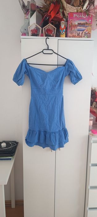 Sukienka mohito hiszpanka z wiązaniem z tyłu na plecach letnia z