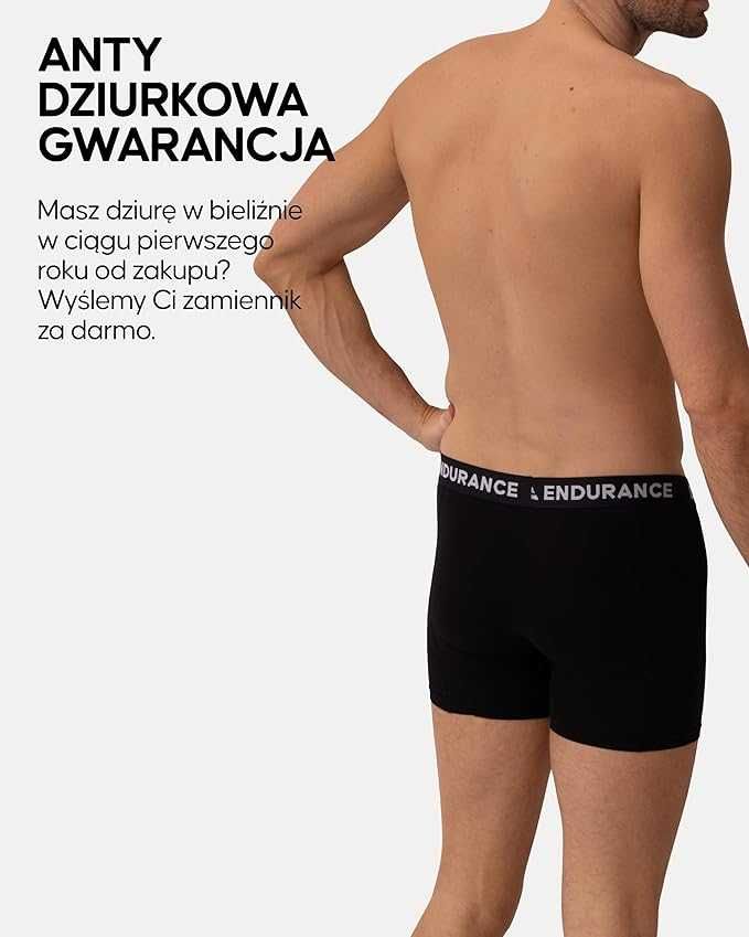 DANISH ENDURANCE 6-PACK Bokserki Męskie Bawełniane 95%, rozm. L