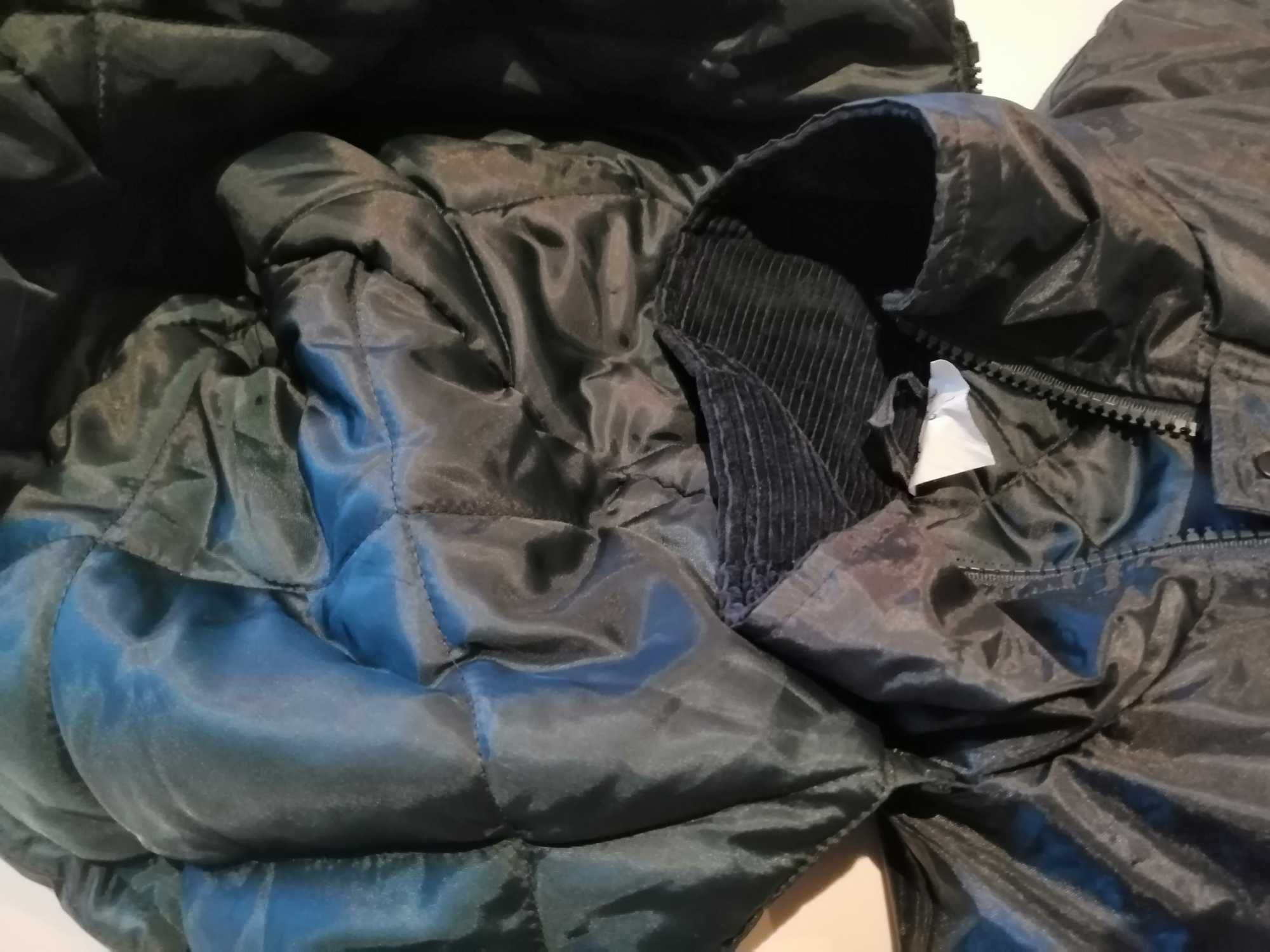 Kurtka męska Parka Snorkel Navy ciepła prawie nowa