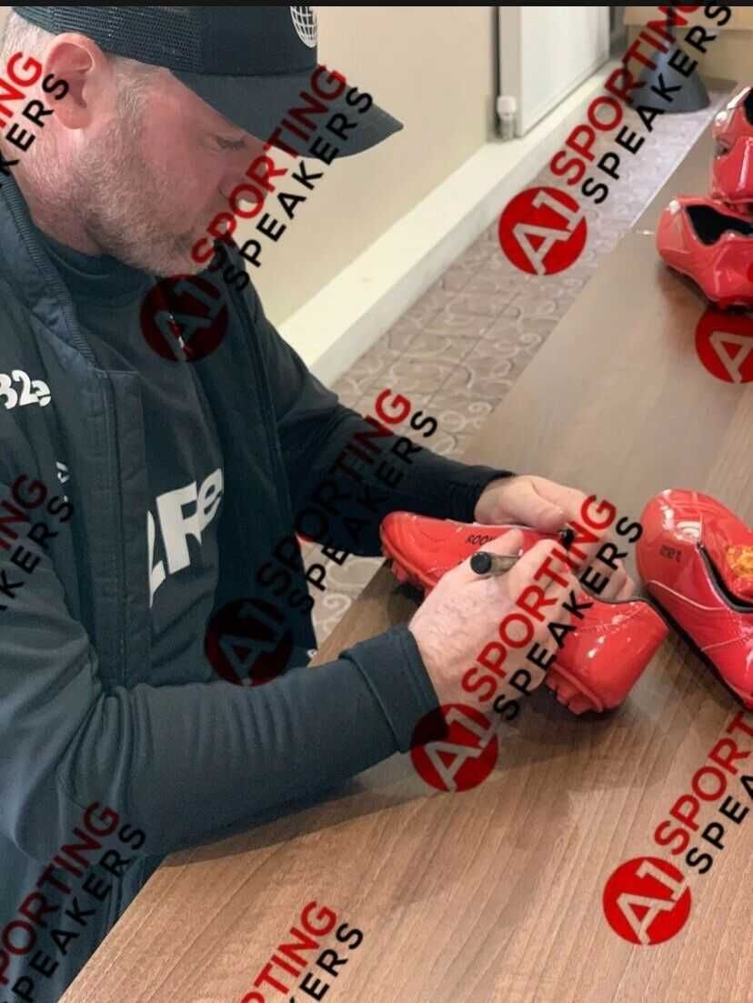 Piłka Nożna Wayne Rooney autograf podpis dowód Anglia unikat okazja