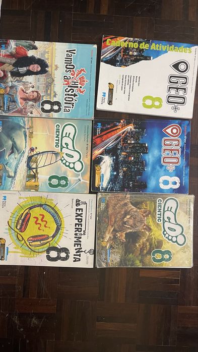 Conjunto de manuais escolares 8º ano – bom estado