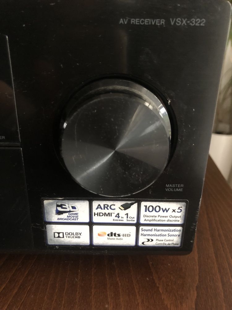 Pioneer amplituner VSX-322 uszkodzony