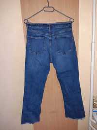 Niebieskie Jeansy straight leg Zara