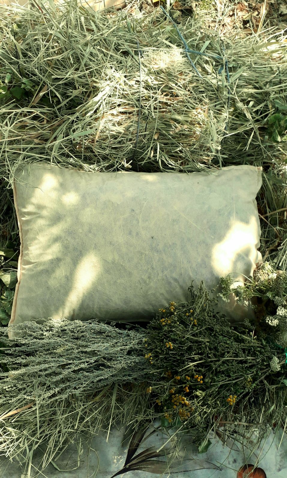 Подушка для лазні с сіном и травами для бані,сауни.