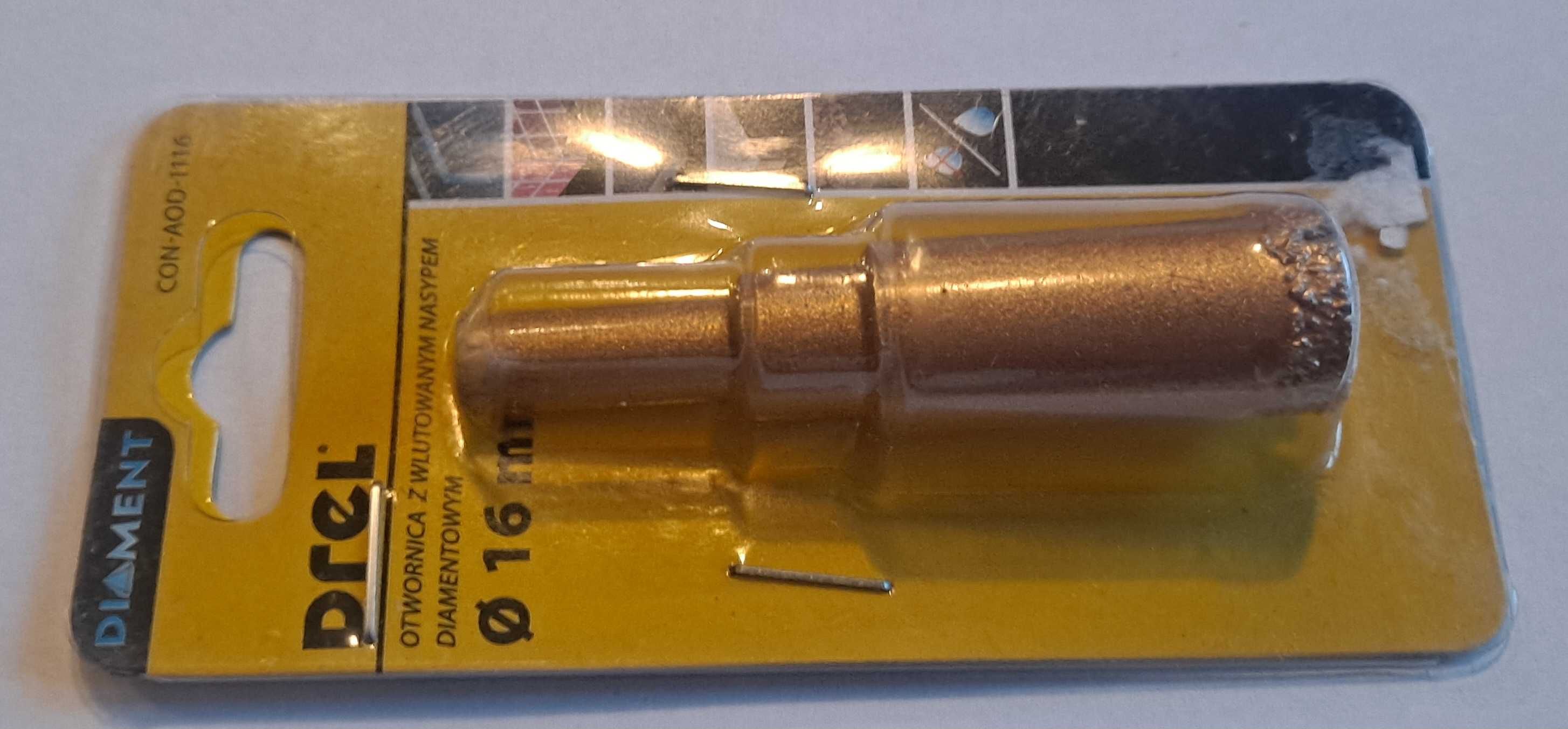 Drel otwornica 16mm z wlutowanym nasypem diamentowym