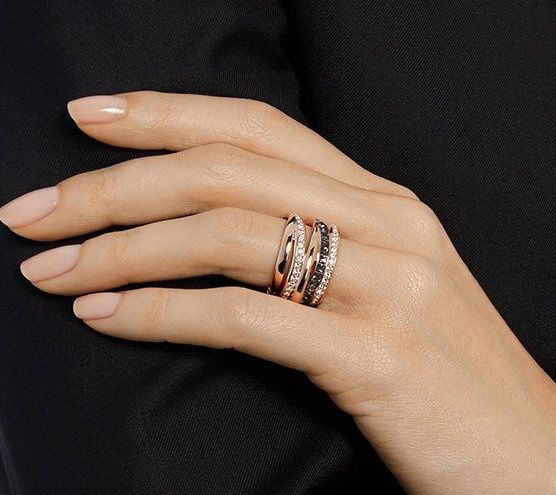 Кольцо Swarovski Dynamic Ring, Rose Gold