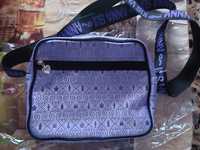 Сумочка фіолетова, сумочка з тканини,крос-боди