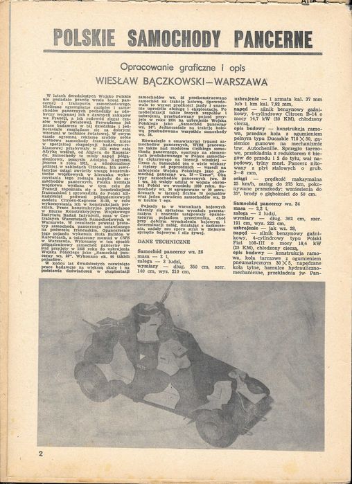 Mały Modelarz 5 1987 samochody pancerne 1:25