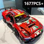 Конструктор Ferrari 488 GTЕ 1:10 lego 1677
деталей
