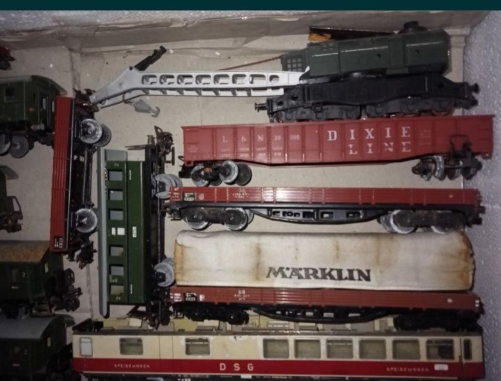 H0 Marklin Fleischmann Piko Roco Lima Wagon 62szt. Dźwig szutrowy