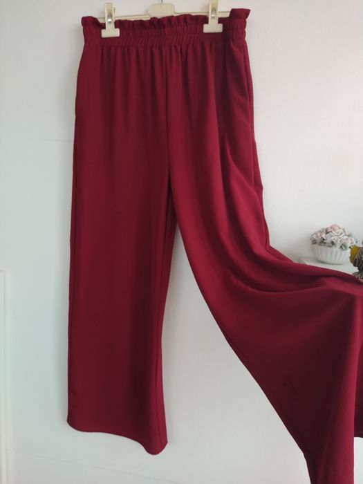 Calças bordeaux - Shein - Tamanho L