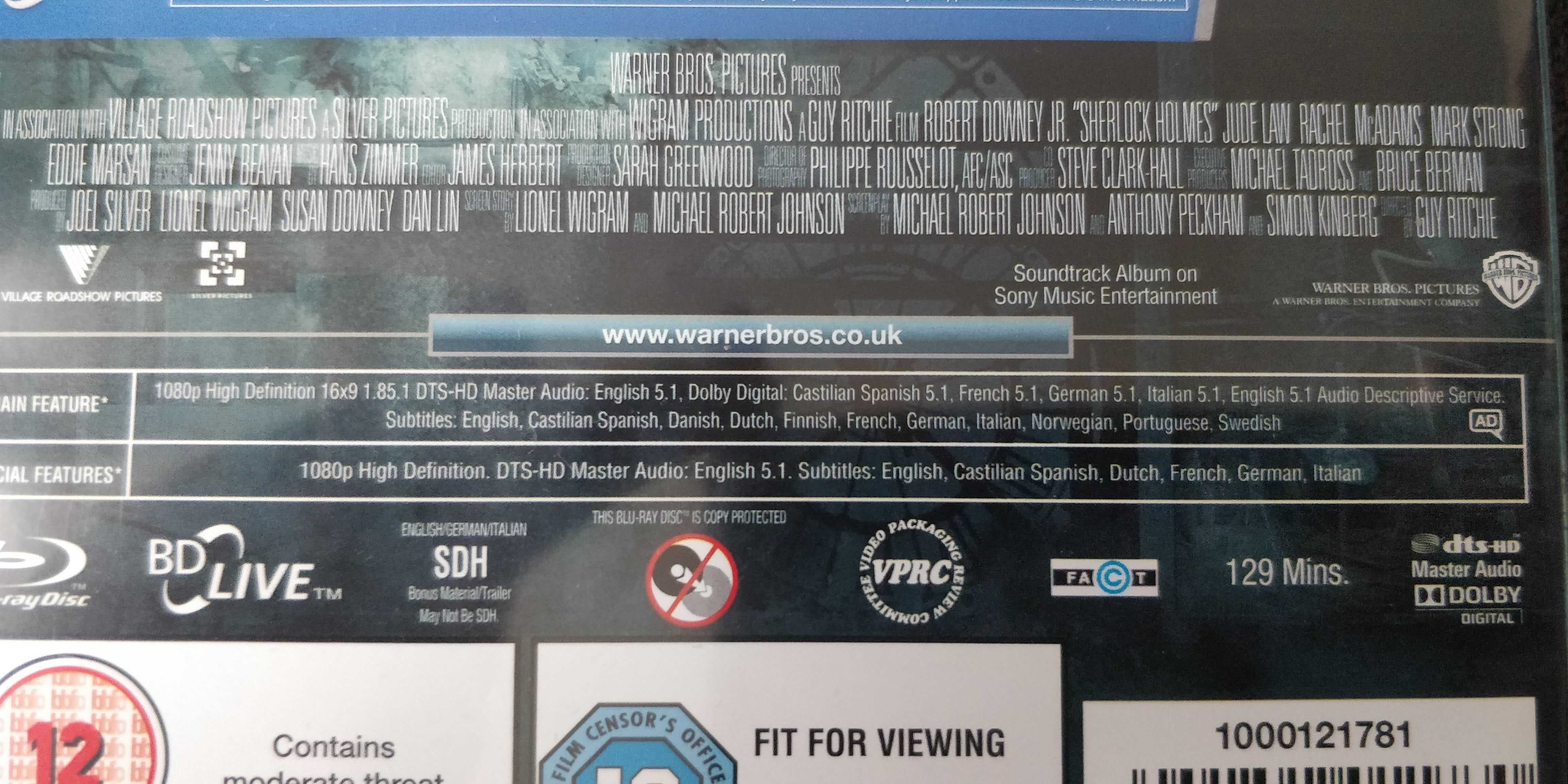 Sherlock Holmes Blu-Ray