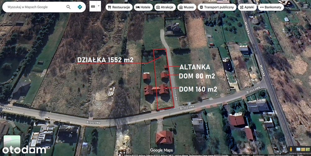 2 DOMY 160 m2 i 80 m2 na dużej działkce 1552 m2 DUŻY POTENCJAŁ