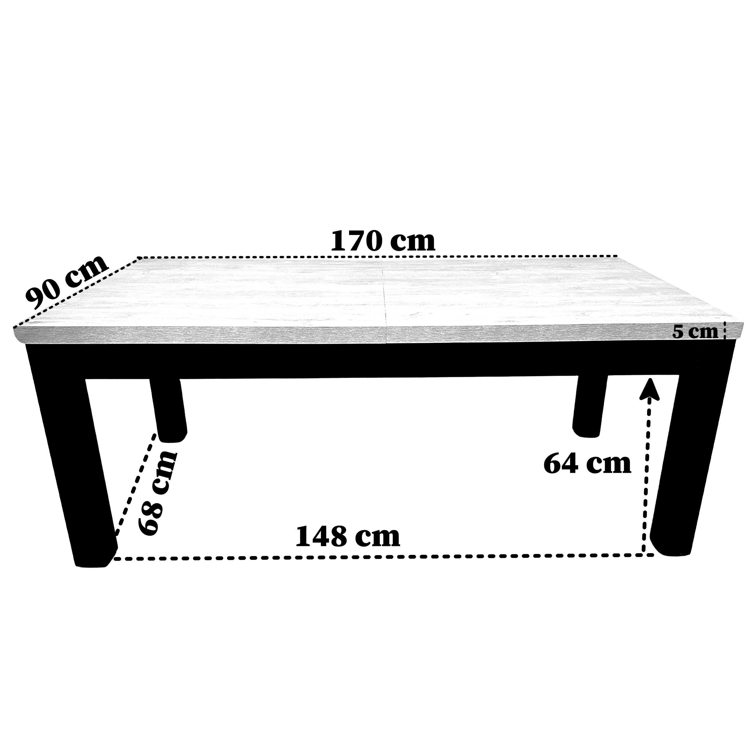 Drewniany stół 200/300cm Stół prostokątny w różnej kolorystyce