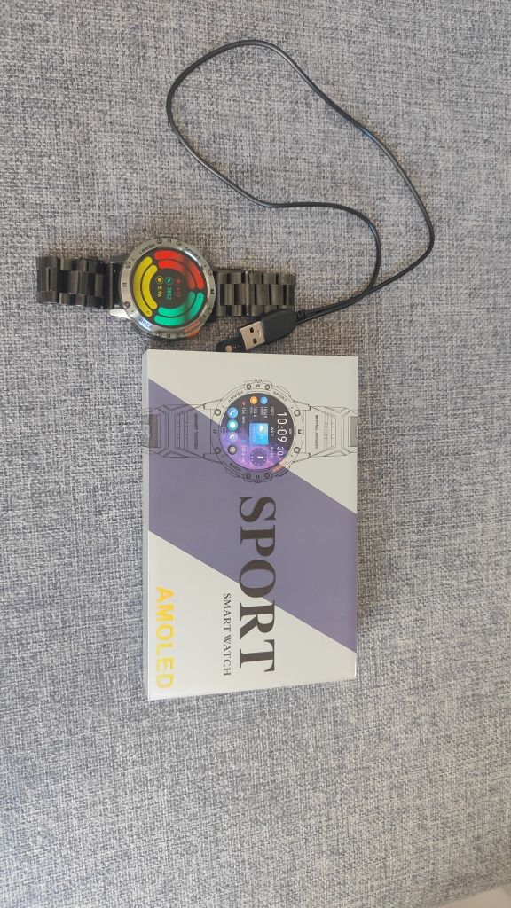 Smartwatch, zegarek, amoled, ip68, rozmowy