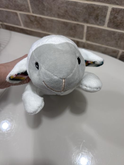 Мʼяка іграшка Zazu баранчик, білий шум