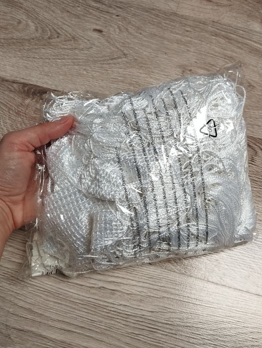 Firany makarony białe 2 szt