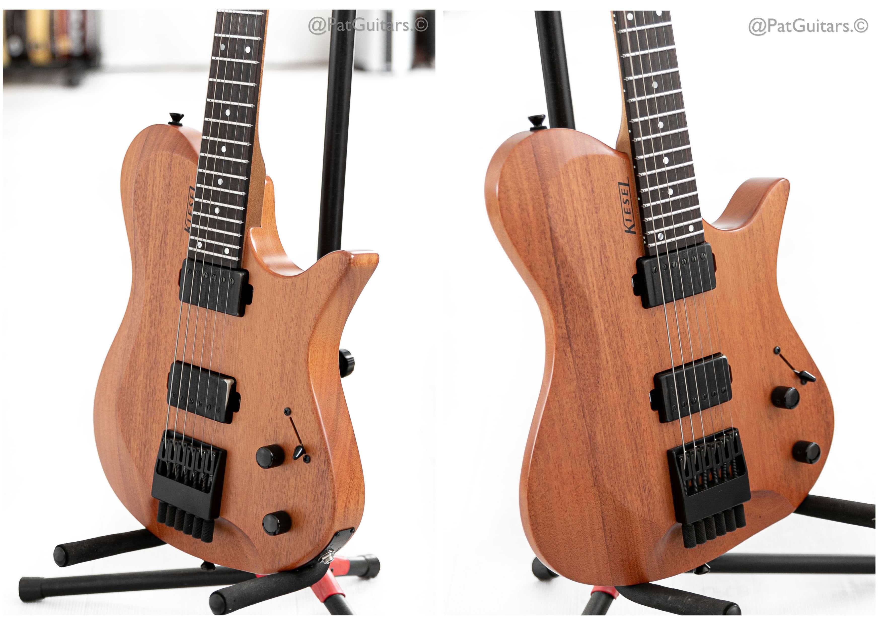 2019 Kiesel Zeus Mahogany Headless Guitar in Natural