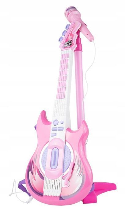 Gitara Elektryczna Rockowa+ Mikrofon Na Statywie