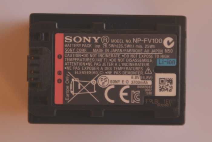 SONY NP-FV100 Akumulator Oryginał