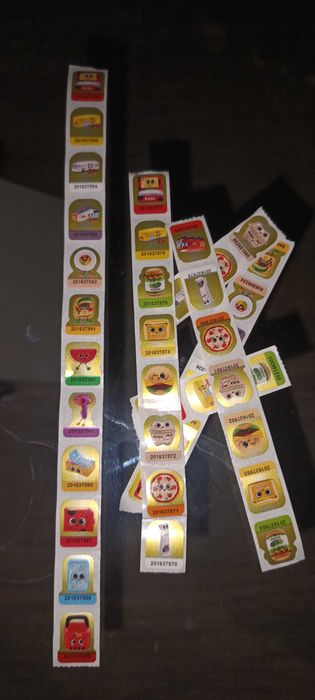 95 szt naklejki na Biedroniaki