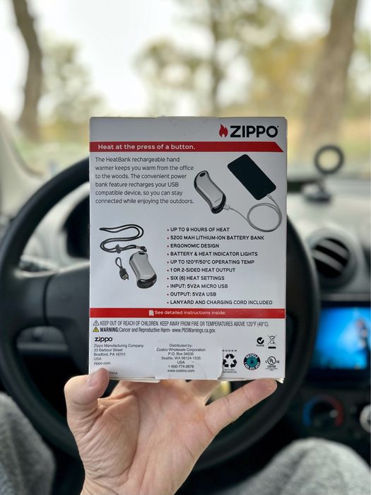 Zippo HeatBank® 9s, Грілка для рук, PowerBank 5200 mAh, оригінал