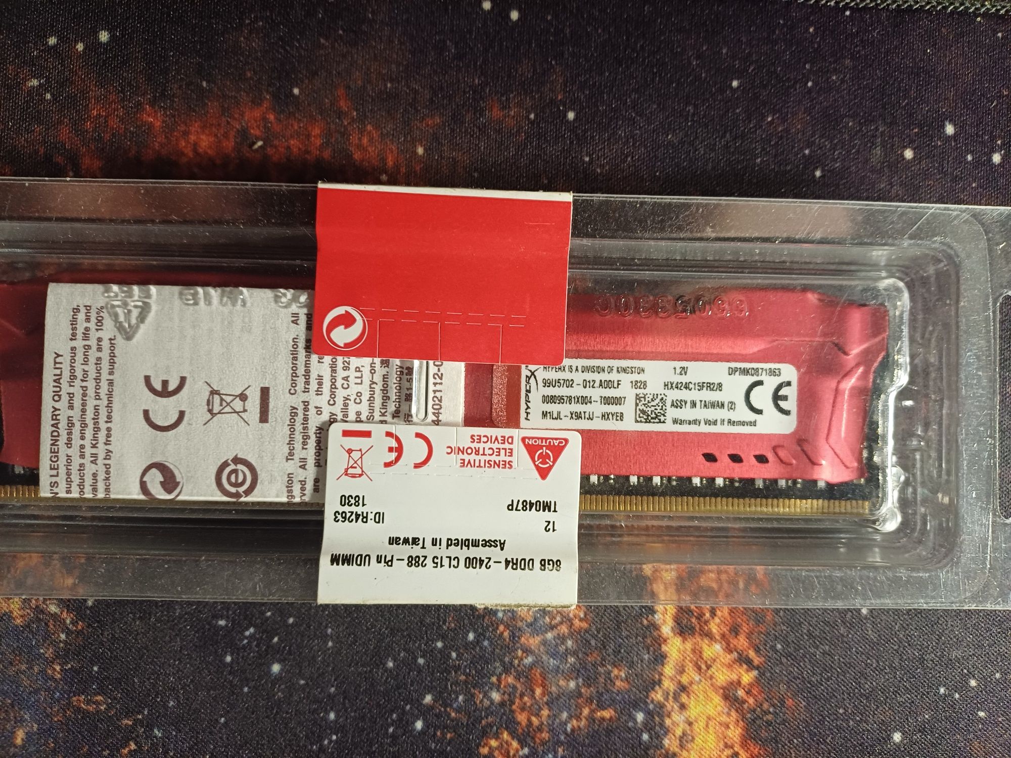 Озу Fury xyper ddr4 8gb 2400 Мгц