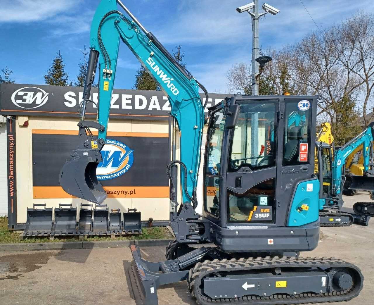 Mini-koparka SUNWARD SWE 35UF Nowa 2025, 3850 kg Gwarancja 5 lat !!!