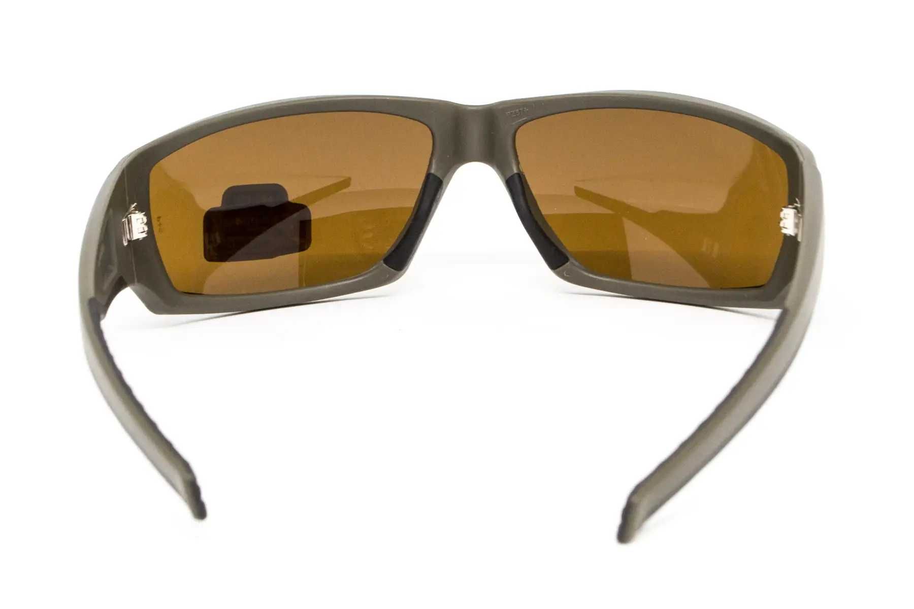 Тактичні окуляри Pyramex VGT Over Watch коричневі в зеленій оправі