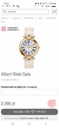 Zegarek damski Albert Riele Gala z brylantami