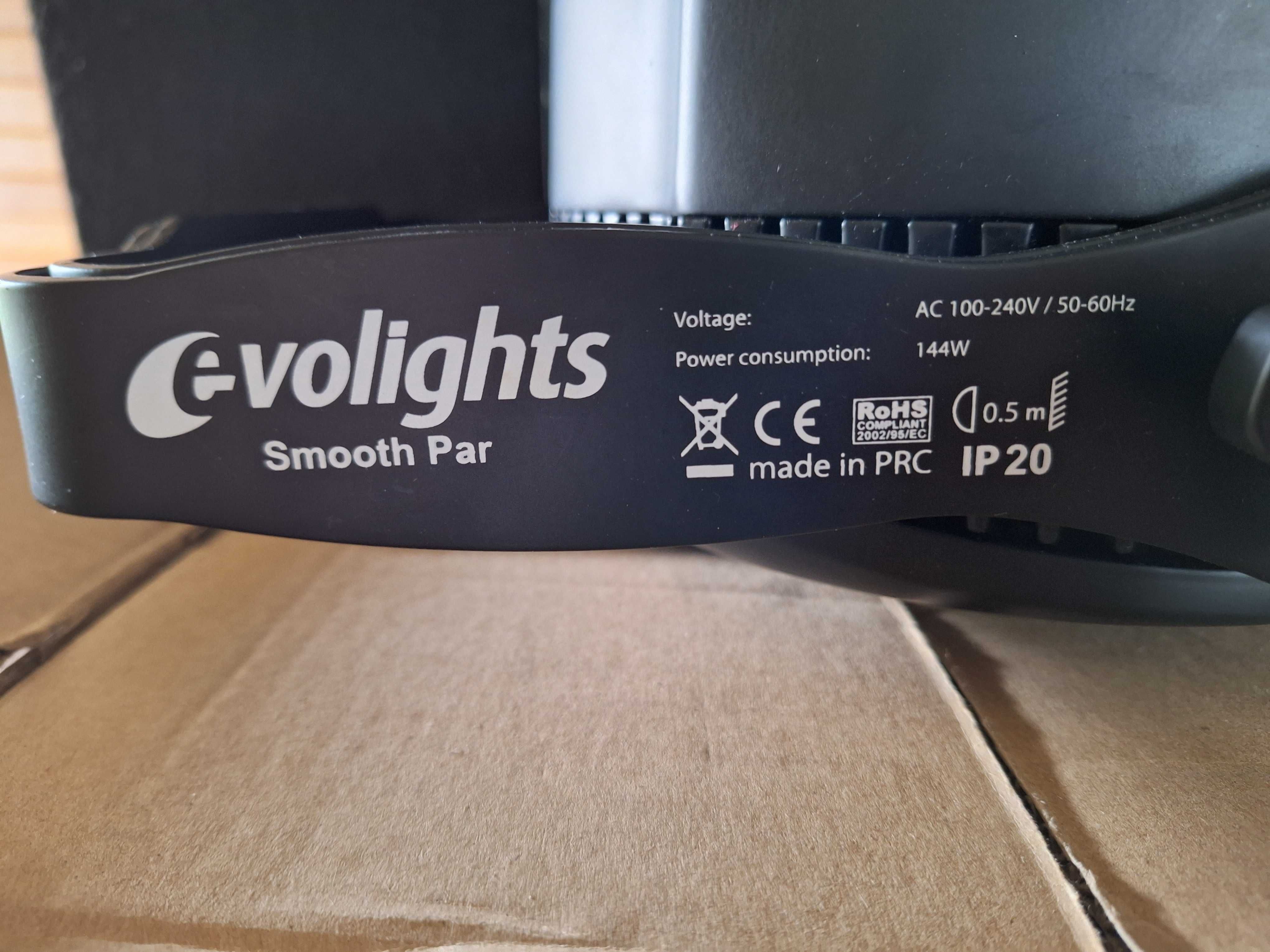 2 sztuki Evolights Smooth Par RGBWA-UV 12x10W LED