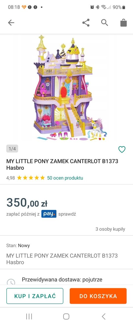 My little Pony zamek Hasbro