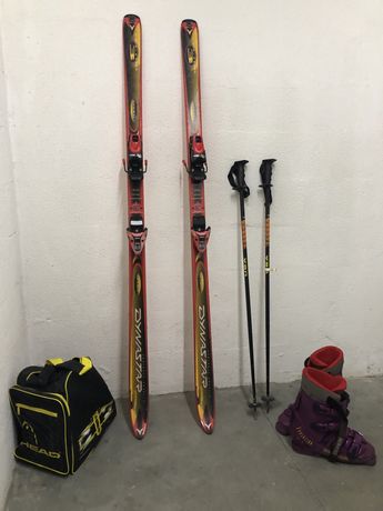 Ski + botas + bastoes + saco