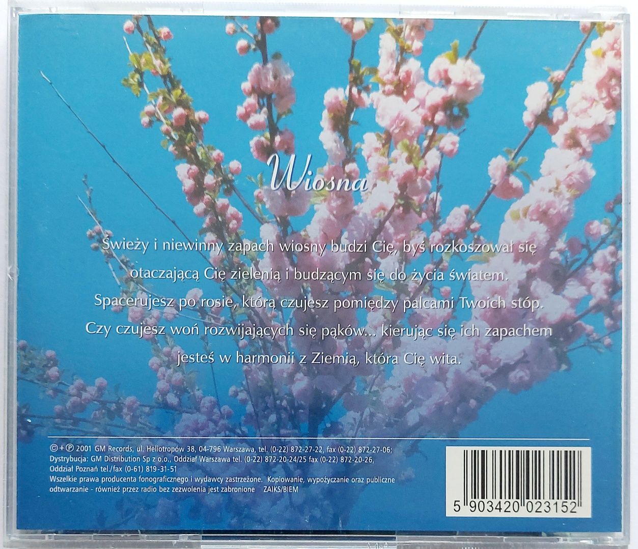 Muzyka Relaksacyjna Wiosna 2001r