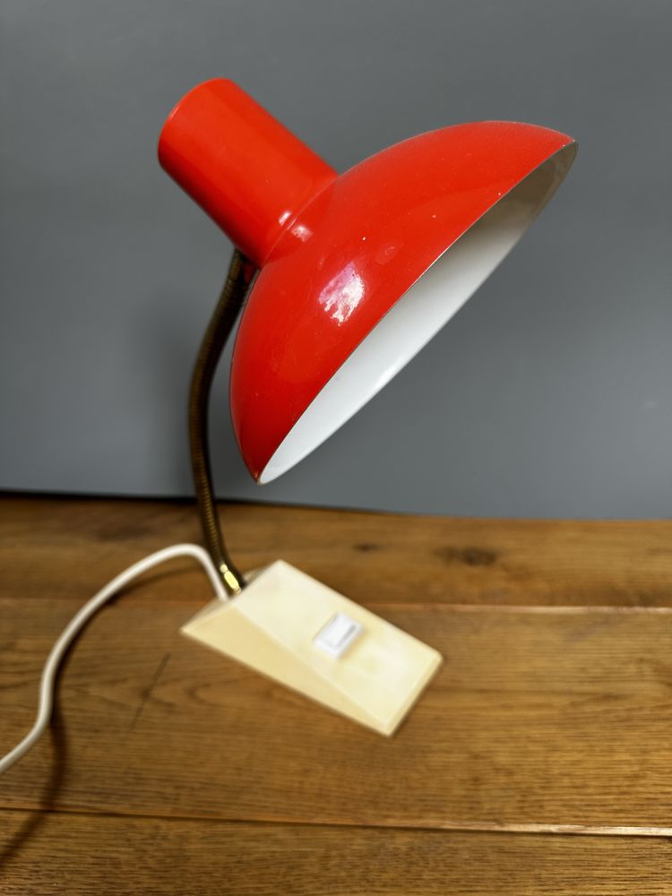 Solken Leuchten biurkowa lampka Vintage pomarańczowa