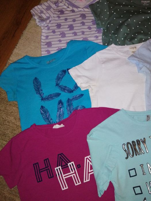 Paka, zestaw ubrań dla dziewczynki, koszulki, rozmiar 146 - 152