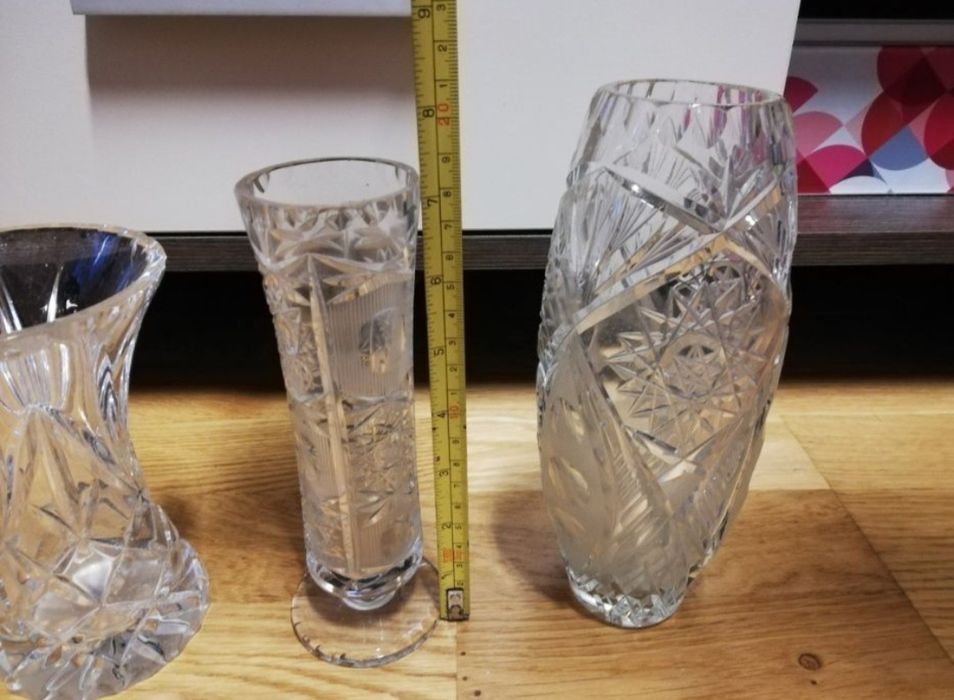 Wazon kryształy PRL