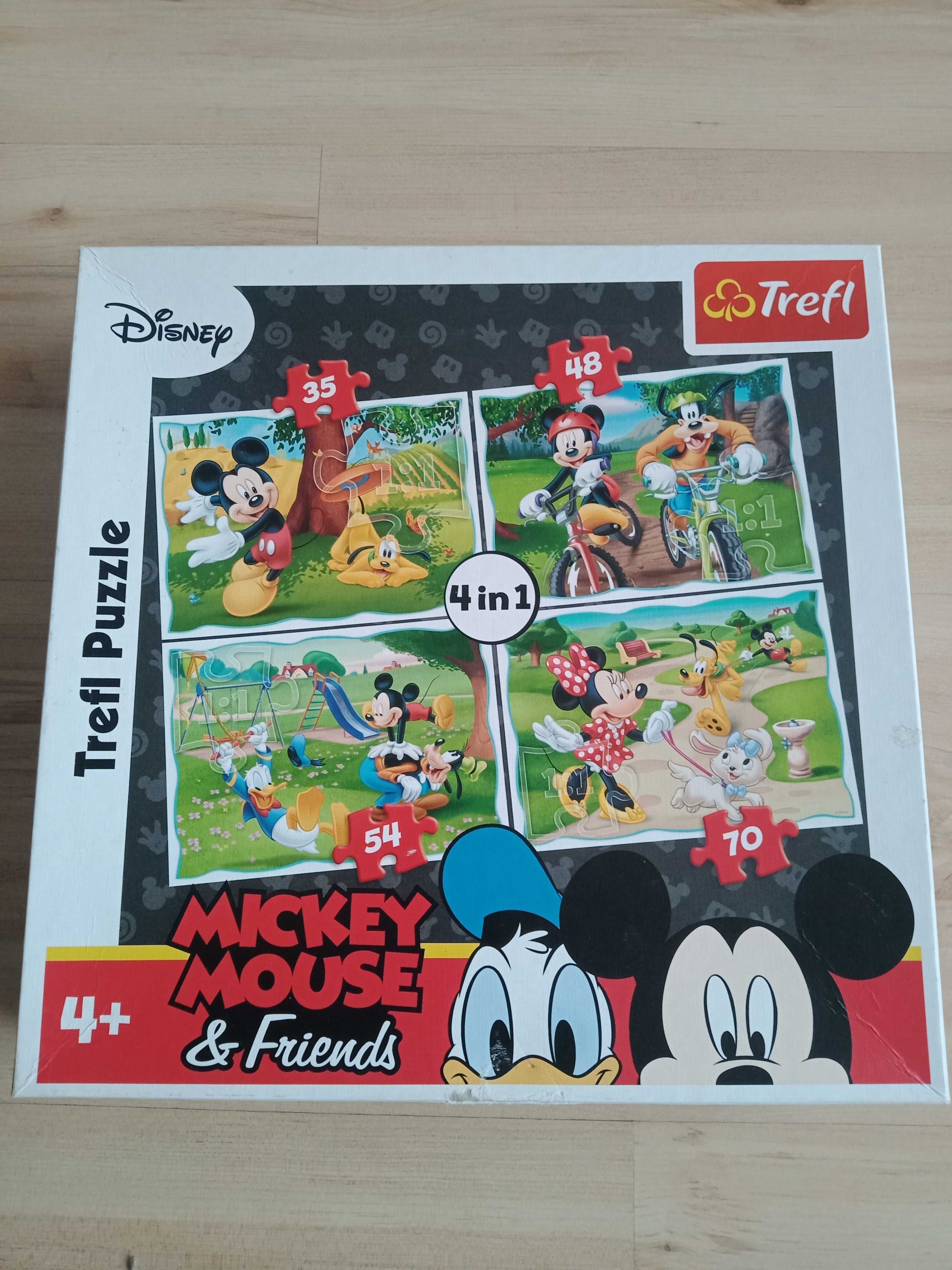 Puzzle Disney Mickey Mouse 4w1