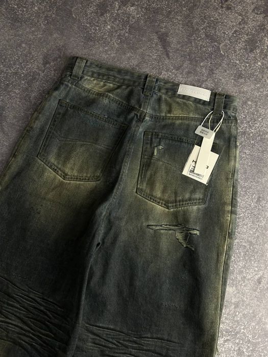 Distressed archive baggy jeans opium custom джинси голубі голубые M L