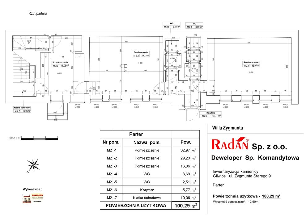 Zabytkowa willa na wyłączność,ścisłe centrum Gliwic 195 m2, dwa piętra