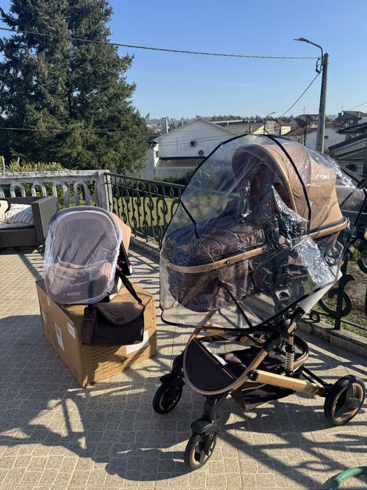 Carrinho de bebe trio luxuoso