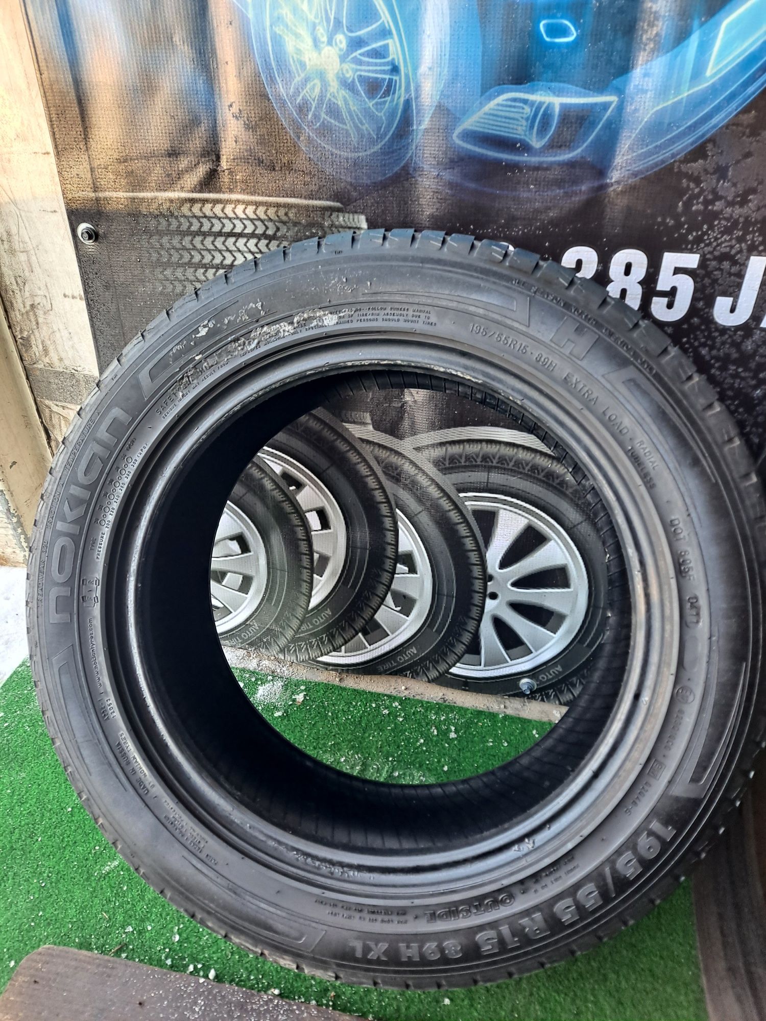 195/55/15 Opony letnie Nokian Para 7.3mm!!